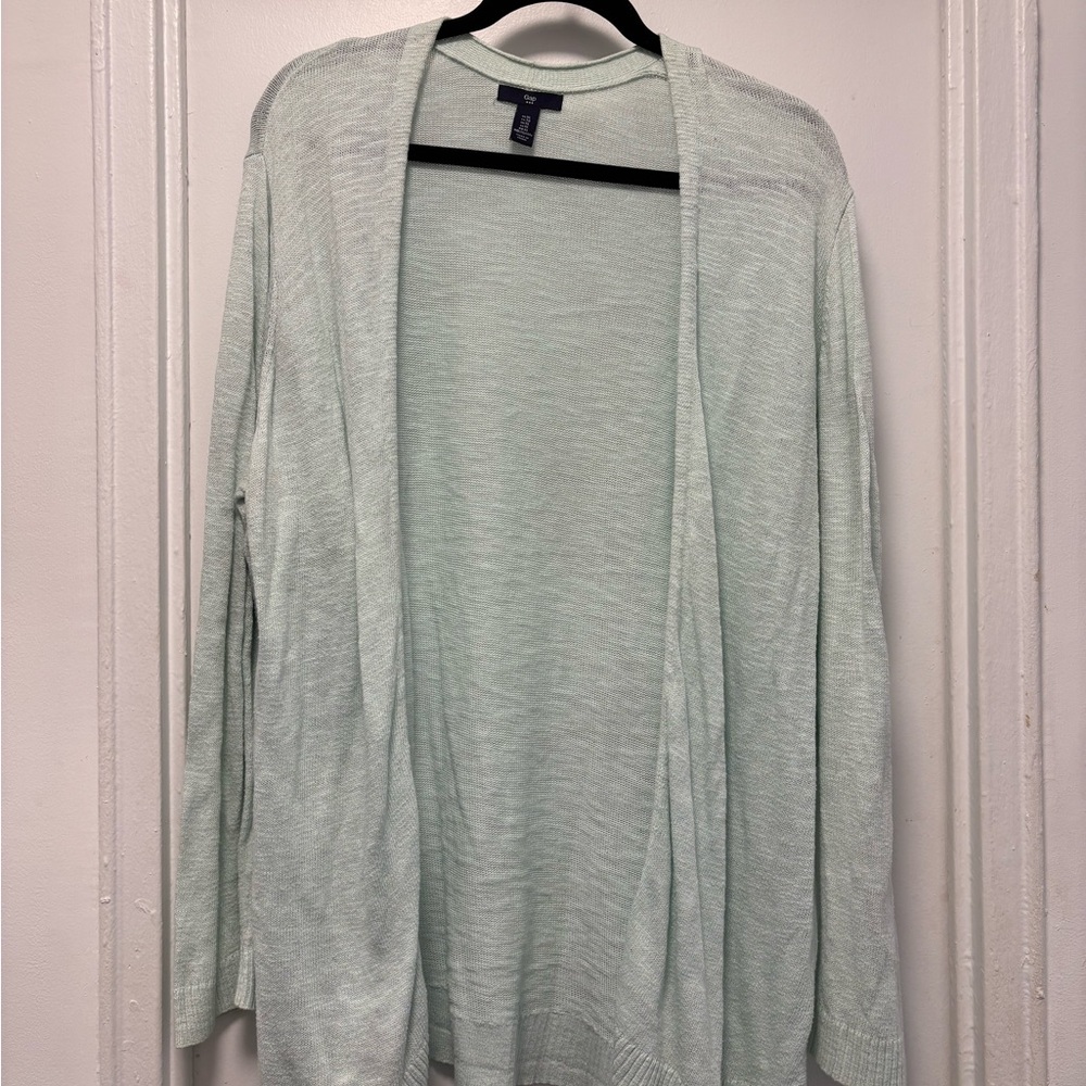 Gap Light Blue Open Front Cardigan